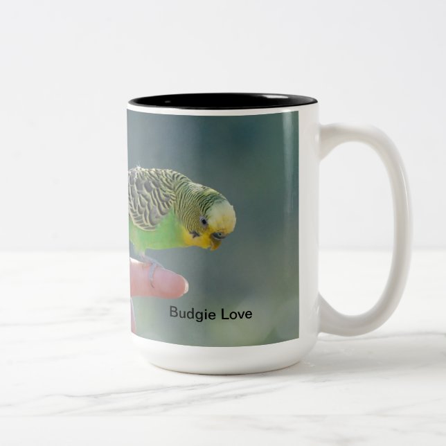 2 Couleurs Tasse d'amour de perruche (Droit)