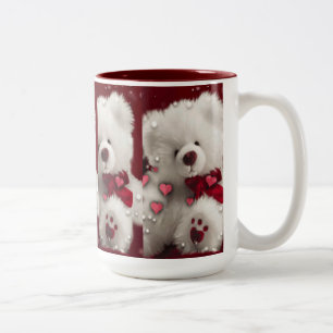 2 Couleurs Tasse d'amour de Valentine d'ours de nounours