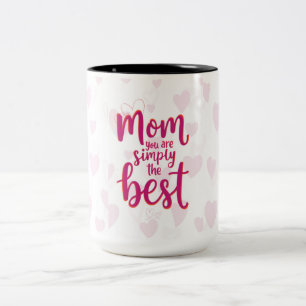 2 Couleurs Tasse d'amour pour la fête des Mères – Meilleure m