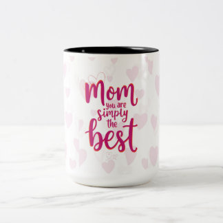 2 Couleurs Tasse d'amour pour la fête des Mères – Meilleure m