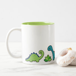 2 Couleurs Tasse d'amusement de dinosaure