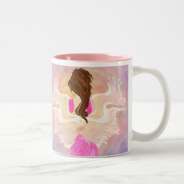 2 Couleurs Tasse d'ange de The Sun de visage (Droit)