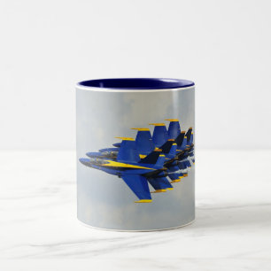 2 Couleurs Tasse d'anges bleus
