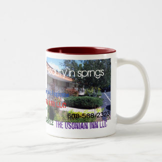 2 Couleurs Tasse d'anniversaire d'auberge d'Usonian