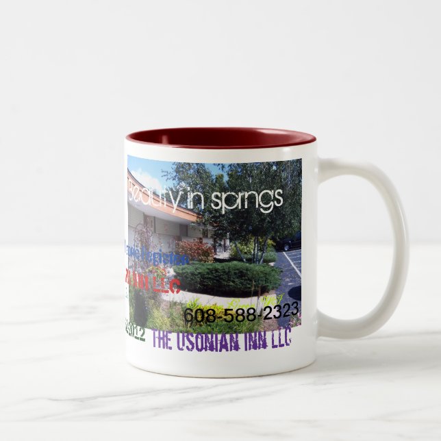 2 Couleurs Tasse d'anniversaire d'auberge d'Usonian (Droit)