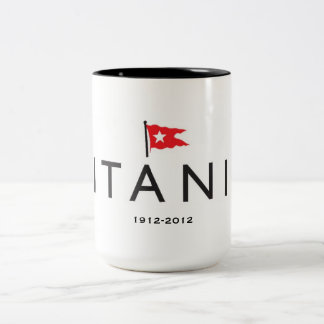 2 Couleurs Tasse d'anniversaire de Titanic 100th avec le logo