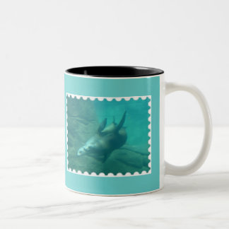 2 Couleurs Tasse d'Aqua d'otaries