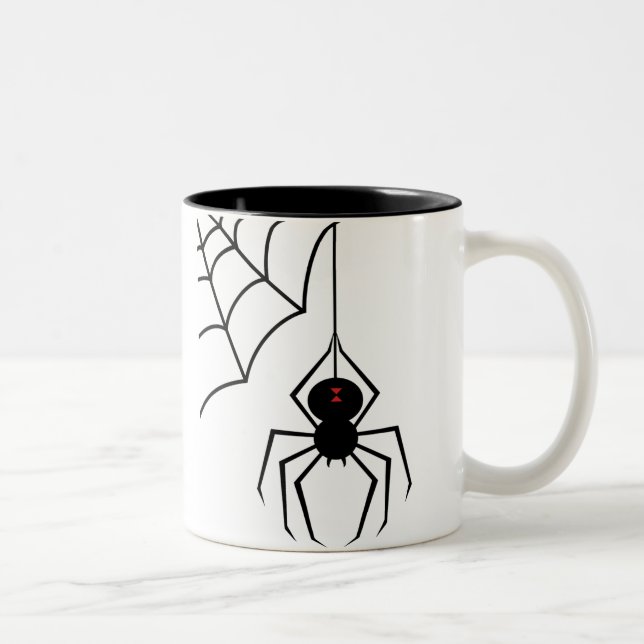 2 Couleurs Tasse d'araignée de veuve noire (Droit)