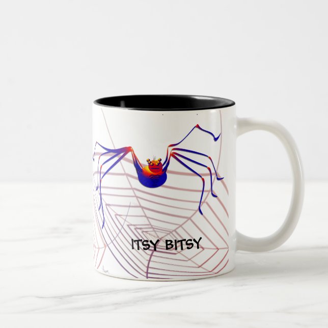 2 Couleurs Tasse d'araignée d'Itsy Bitsy (Droit)