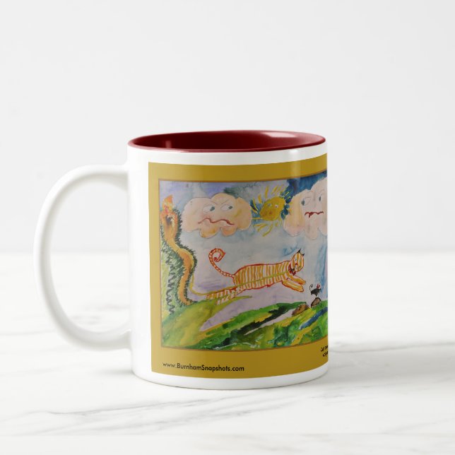 2 Couleurs Tasse d'art de filles de Burnham (Gauche)