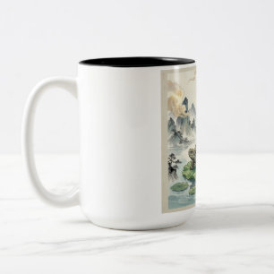2 Couleurs Tasse d'art de méditation Gautam Buddh - Dhamma pa