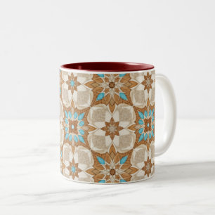 2 Couleurs Tasse d'art en carreaux de Zellij marocains