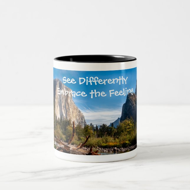 2 Couleurs Tasse d'art raffiné — Yosemite - Voir différemment (Centre)