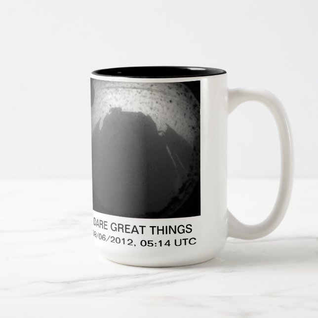 2 COULEURS TASSE D'ATTERRISSAGE DE CURIOSITÉ DE MARS (Droit)