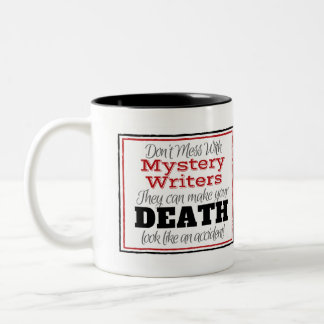 2 Couleurs Tasse d'avertissement d'auteur de mystère