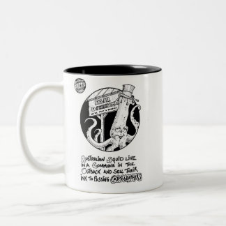 2 Couleurs Tasse de 2-Ton de "encre de calmar" de FICTS