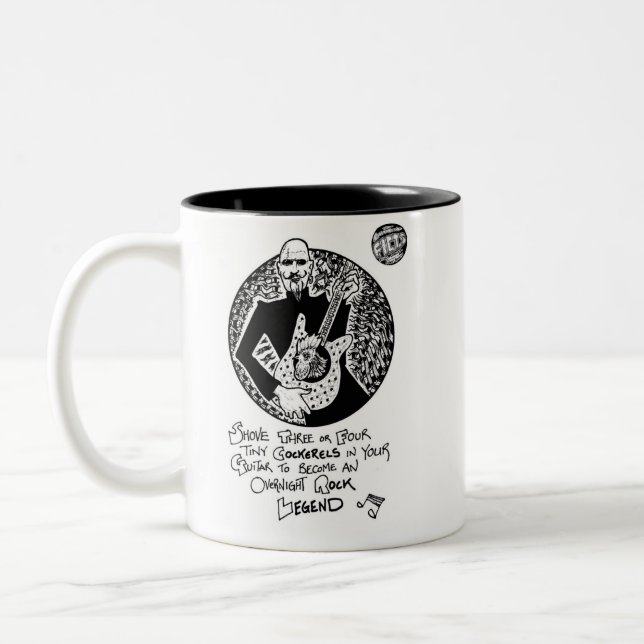 2 Couleurs Tasse de 2-Ton de "légende de guitare" de FICTS (Gauche)