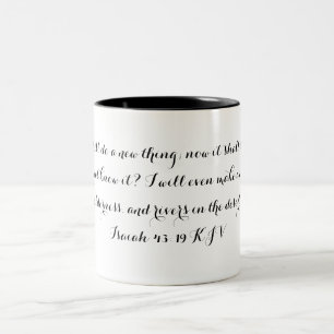 2 Couleurs Tasse de 43:19 d'Isaïe