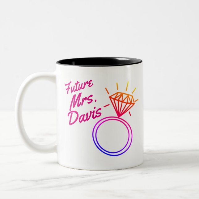 2 Couleurs Tasse de Bachelorette (Gauche)