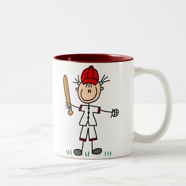 2 Couleurs Tasse de baseball sportif (Droit)