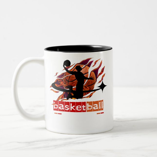 2 Couleurs Tasse de basketball  (Gauche)