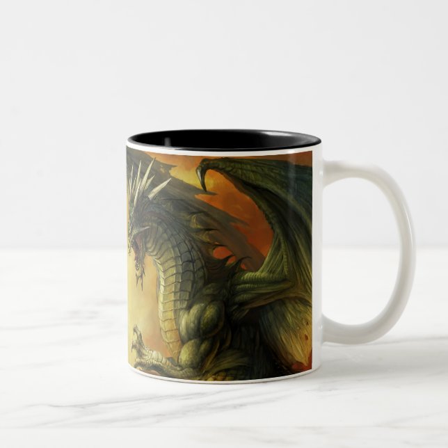 2 Couleurs Tasse de bataille de dragon (Droit)
