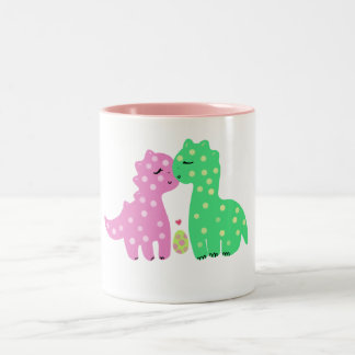 2 Couleurs Tasse de "beau Dinos"