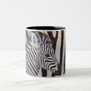 2 Couleurs Tasse de bébé et de maman de zèbre de rayures