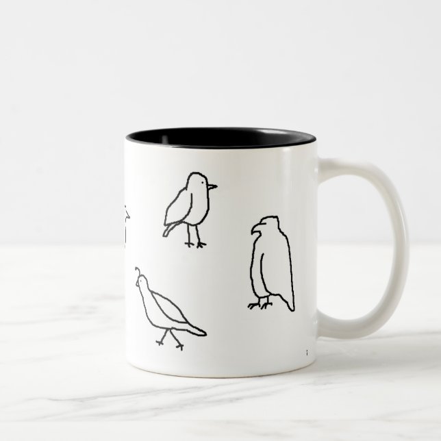2 Couleurs Tasse de birdie (Droit)