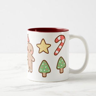 2 Couleurs Tasse de biscuits de Noël