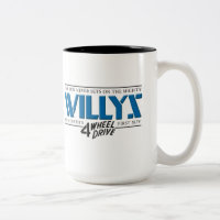 Tasse de bleu de Willys 4WD