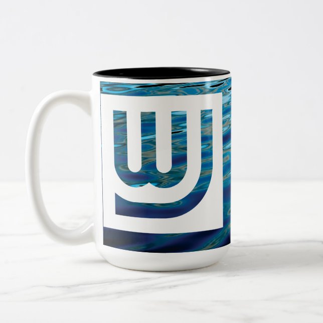 2 Couleurs Tasse de bleu de Wtr de voyage de WJ (Gauche)