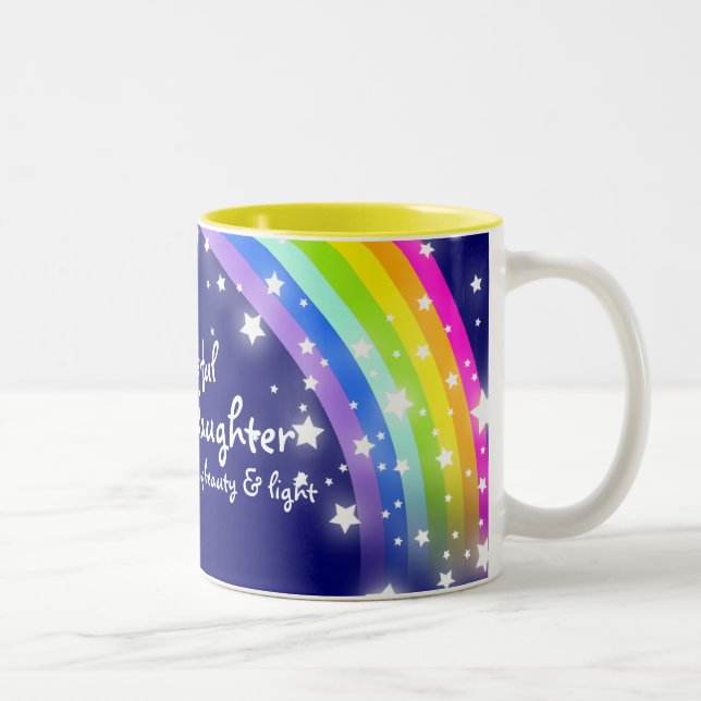 2 Couleurs Tasse de bleu marine d'arc-en-ciel "de (Droit)