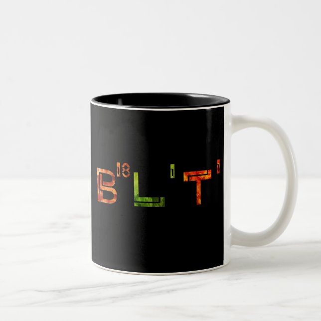 2 Couleurs Tasse de BLT (Droit)