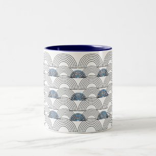 2 Couleurs Tasse de bonheur minimaliste   Tasse de café perso