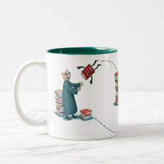 2 Couleurs Tasse de BookMooch 11oz