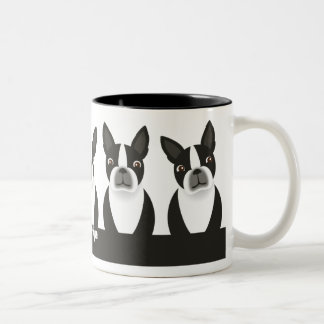 2 Couleurs Tasse de Boston Terrier