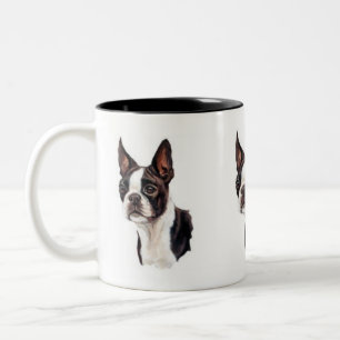 2 Couleurs Tasse de Boston Terrier