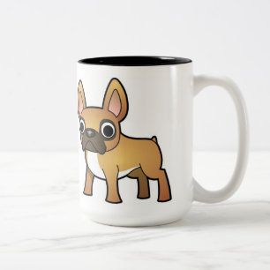 2 Couleurs Tasse de bouledogue français