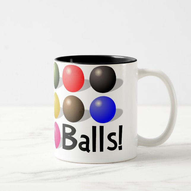 2 Couleurs Tasse de boules pour des joueurs et TOUS de (Droit)