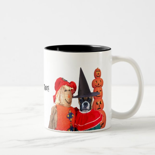 2 Couleurs Tasse de boxeur de Halloween (Droit)
