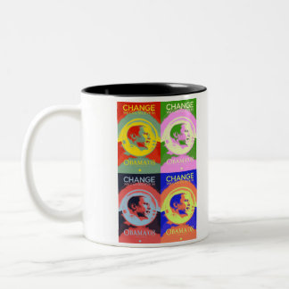 2 Couleurs Tasse de Bruit-Art de Barack 08