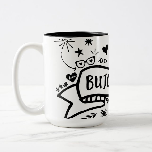 2 Couleurs Tasse de Bujo4Life 16oz (Gauche)