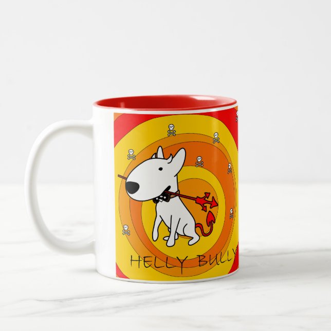 2 Couleurs Tasse de bull-terrier (Gauche)