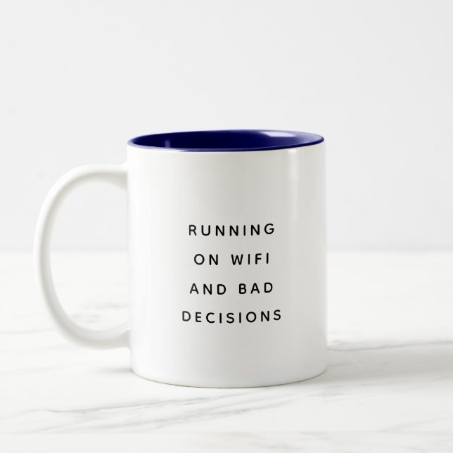 2 Couleurs Tasse de bureau amusante avec des citations de tra (Gauche)
