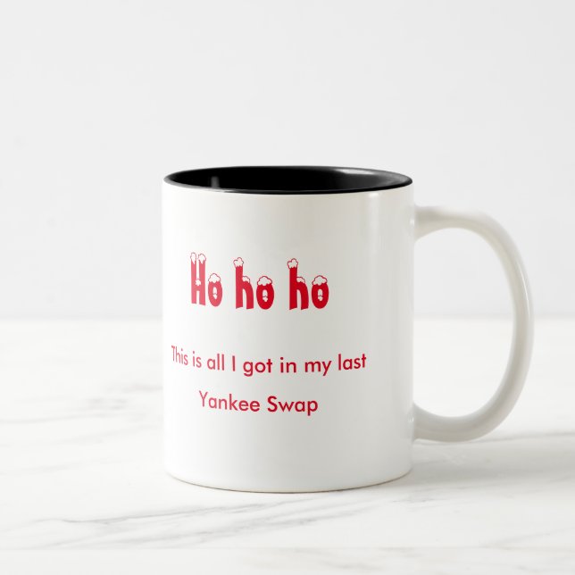 2 Couleurs Tasse de cadeau d'échange de Yankee (Droit)