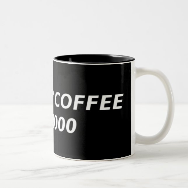 2 Couleurs Tasse de café #000000 (Droit)