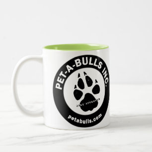 2 Couleurs Tasse de café à deux tons d'Animal-UN-Taureaux