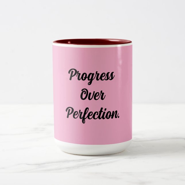 2 Couleurs Tasse de café avec citation inspirante (Centre)