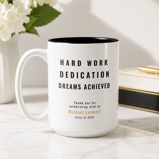 2 Couleurs Tasse de café avec citation moderne de remise de d (Créateur téléchargé)